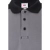 36148_113-f VL VELES. Two-tone stretch piqué polo shirt (200g/m²) with short sleeves, in polyester (96%) and elastane (4%)
