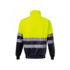 36149_204-b VL THOR LARGE. Two-tone sweatshirt (300g/m²) in polyester fleece (100%)