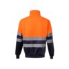 36149_214-b VL THOR LARGE. Two-tone sweatshirt (300g/m²) in polyester fleece (100%)