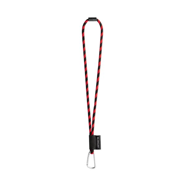 75089. SET Lanyard TUBE Long (Ø 7 mm) with D-shape carabiner 55 mm and safety lock Ø 7 mm