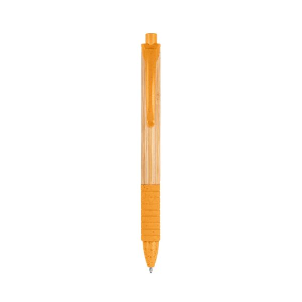 81013_128-a KUMA. Bamboo ball pen with non-slip clip
