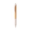 81013_150-b KUMA. Bamboo ball pen with non-slip clip