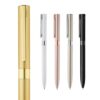 CLARE. Recycled aluminium (100% rAL) twist action ball pen with clip
