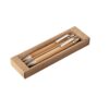 GREENY. Ball pen and mechanical pencil set in bamboo
