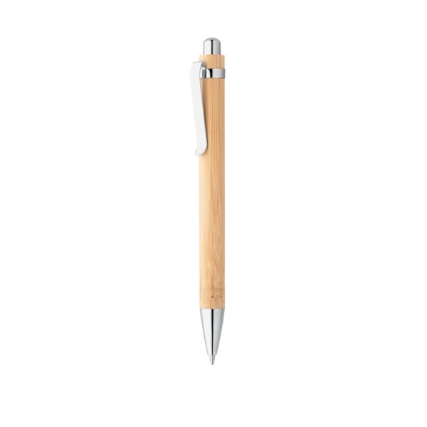 HERA. Bamboo ball pen with metal clip