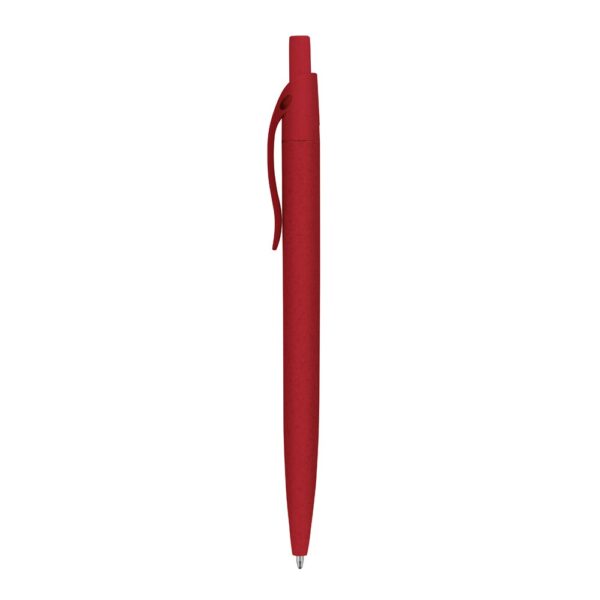 CAMILA. Wheat straw fibre and ABS ball pen with clip