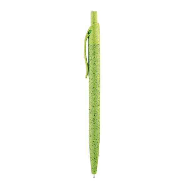 CAMILA. Wheat straw fibre and ABS ball pen with clip