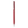 LESLEY METALLIC. Aluminium ball pen with clip and twist mechanism