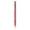 LESLEY METALLIC. Aluminium ball pen with clip and twist mechanism