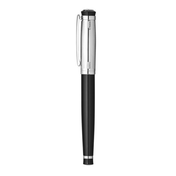 ORLANDO. Metal Rollerball and ballpoint pen set with clip