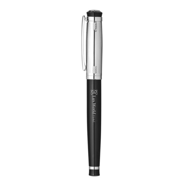 ORLANDO. Metal Rollerball and ballpoint pen set with clip