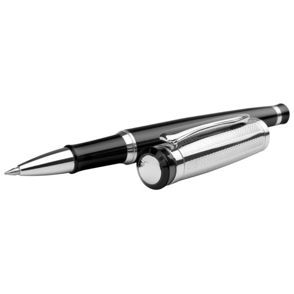ORLANDO. Metal Rollerball and ballpoint pen set with clip