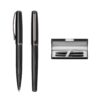 81194_set IMPERIO. Metal rollerball and ballpoint set with twist mechanism