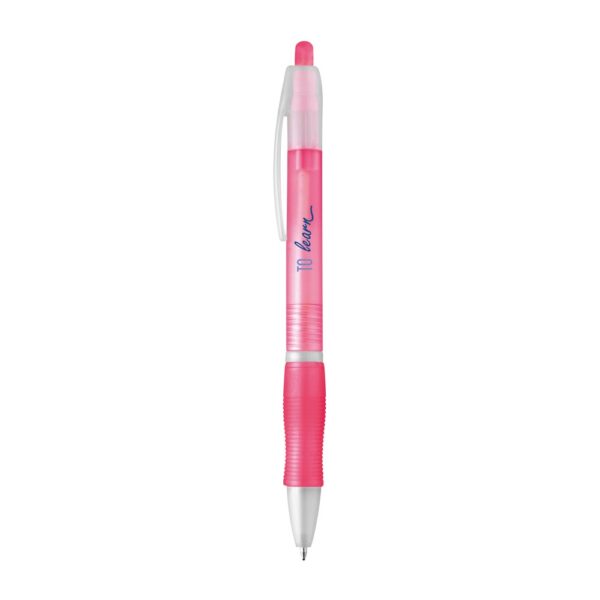 91247_112-logo SLIM. ABS ball pen with non-slip grip