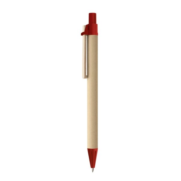 NAIROBI. Kraft paper ball pen with wooden clip