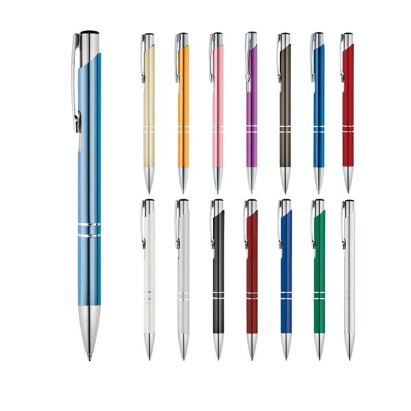 91311_set BETA. Aluminium ball pen with clip