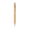 LAKE. Bamboo ball pen with twist mechanism and metal clip