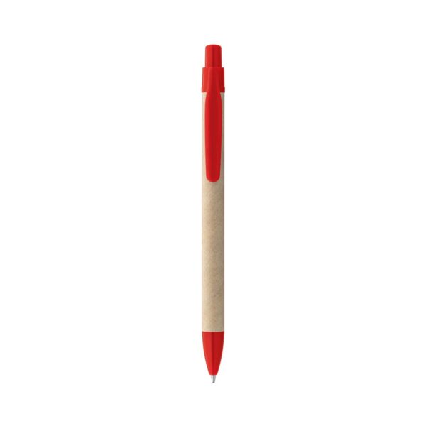 REMI. Ballpoint pen made from 100% recycled paper with clip