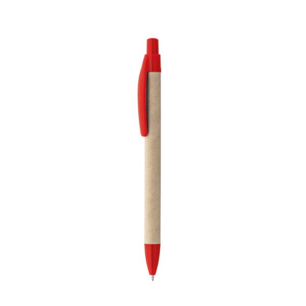 REMI. Ballpoint pen made from 100% recycled paper with clip