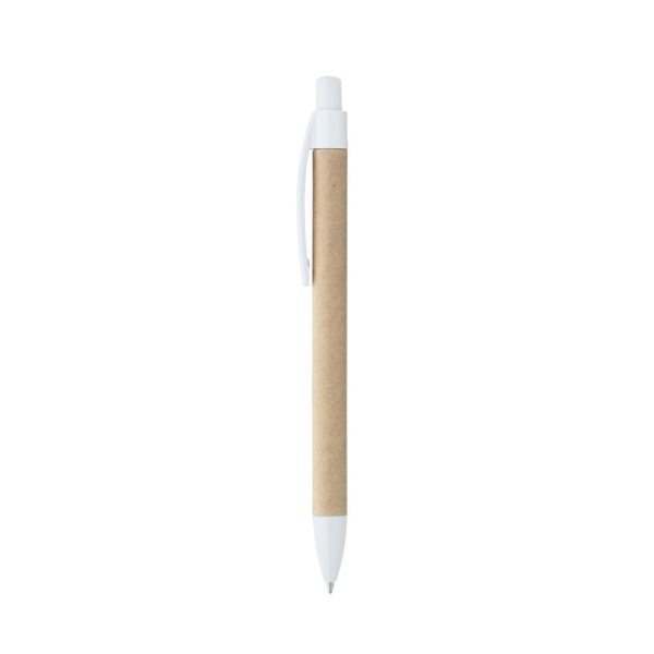 REMI. Ballpoint pen made from 100% recycled paper with clip
