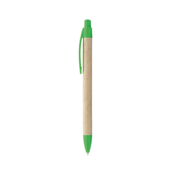 REMI. Ballpoint pen made from 100% recycled paper with clip