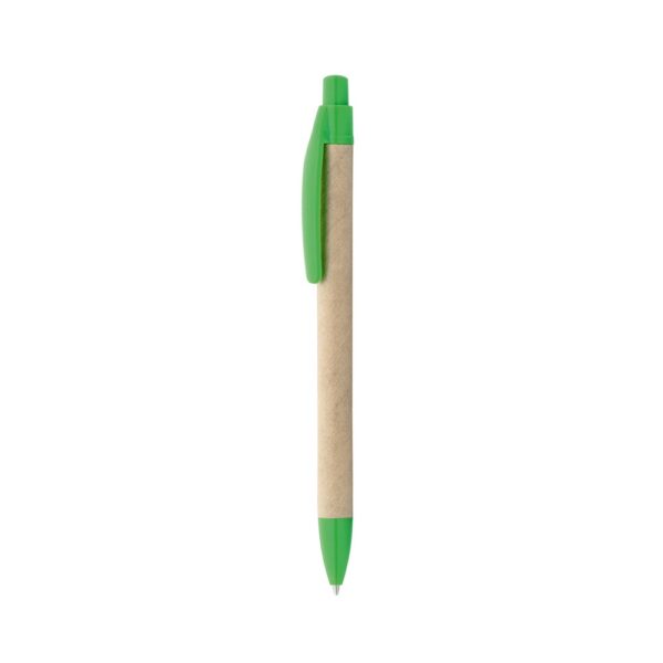 REMI. Ballpoint pen made from 100% recycled paper with clip