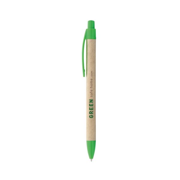 REMI. Ballpoint pen made from 100% recycled paper with clip