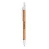NATURA. Cork and recycled aluminum (100% rAL) ball pen with clip