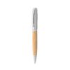 FUJI. Bamboo and metal ball pen with case