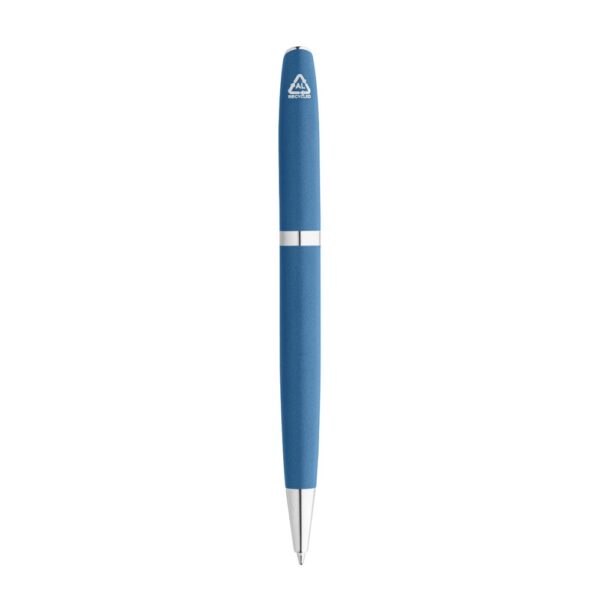 RE-LANDO-SET. Roller and ball pen set with recycled aluminium (100% rAL) body