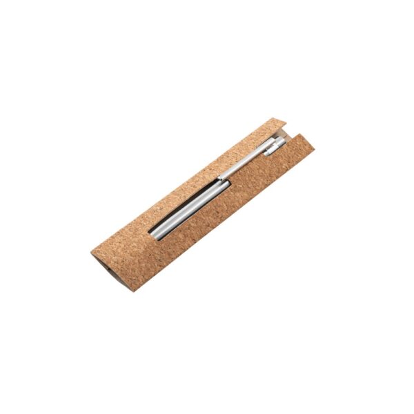 ALEXA. Ballpoint pen with stainless steel body (53% rSS) and clip