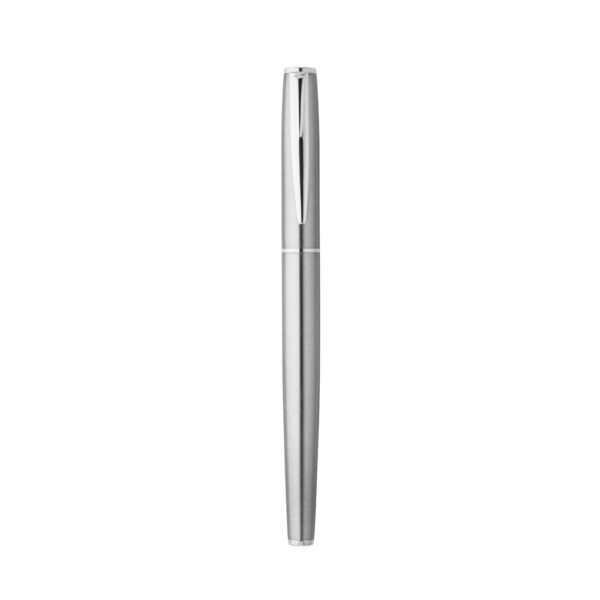 ELLA. Roller and ballpoint pen set with stainless steel body (53% rSS) with clip