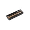 LEAH. Roller and ballpoint pen set in aluminium 94% rAL) with clip