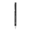 LEAH. Roller and ballpoint pen set in aluminium 94% rAL) with clip