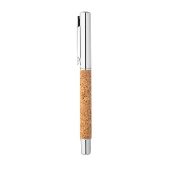 ANDREW. Roller with stainless steel body (90% rSS) and cork with clip