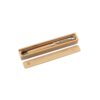 BAHIA II. Bamboo ballpoint pen with clip and twist mechanism