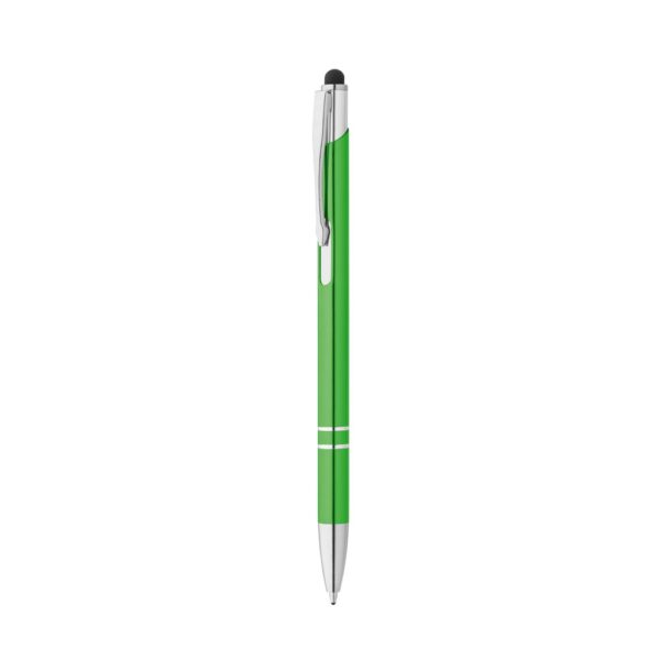 GALBA. Aluminium ball pen with touch tip and clip