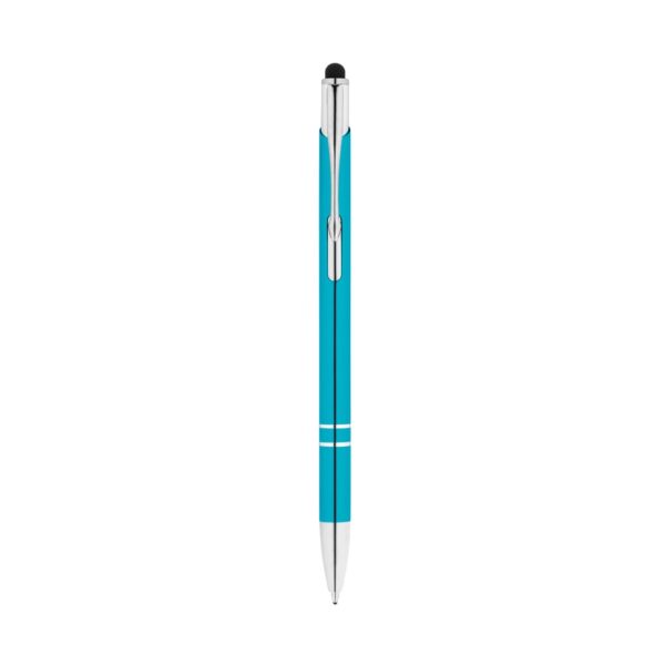 GALBA. Aluminium ball pen with touch tip and clip