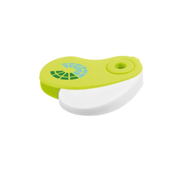 SIZA. White TPR eraser with PP protective cover