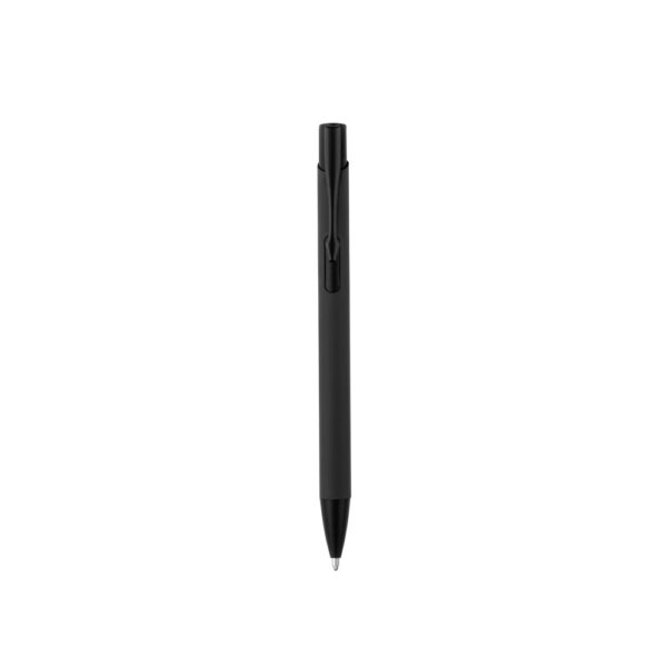 CLINT. Recycled aluminium (100% rAL) ballpoint pen with rubber finish
