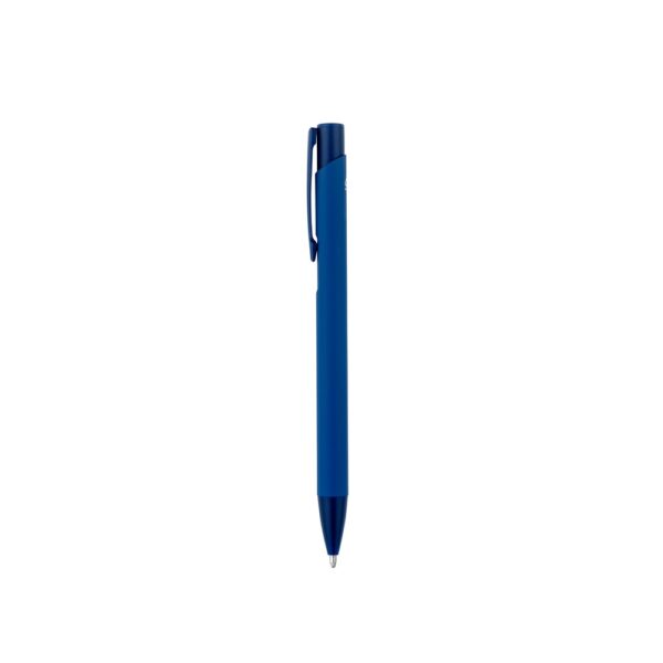 CLINT. Recycled aluminium (100% rAL) ballpoint pen with rubber finish
