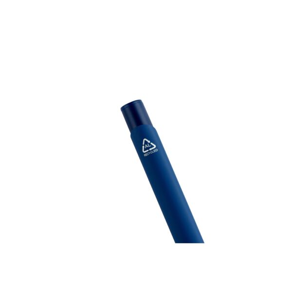 CLINT. Recycled aluminium (100% rAL) ballpoint pen with rubber finish