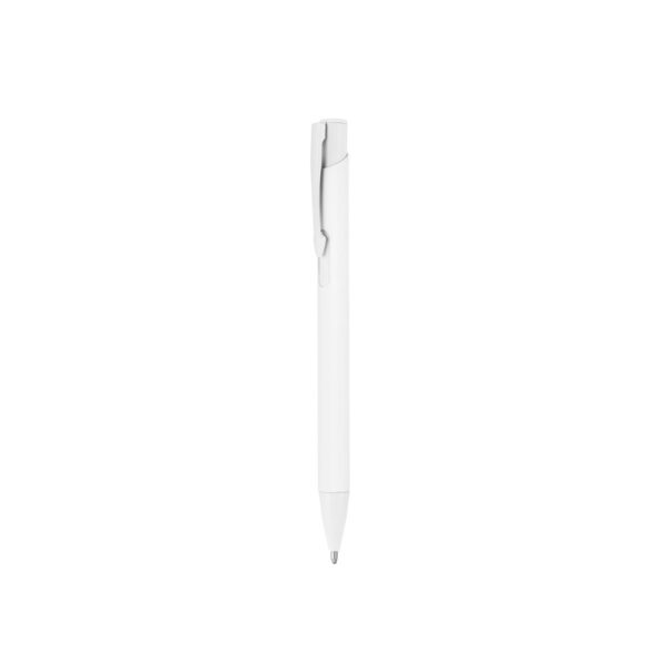 CLINT. Recycled aluminium (100% rAL) ballpoint pen with rubber finish