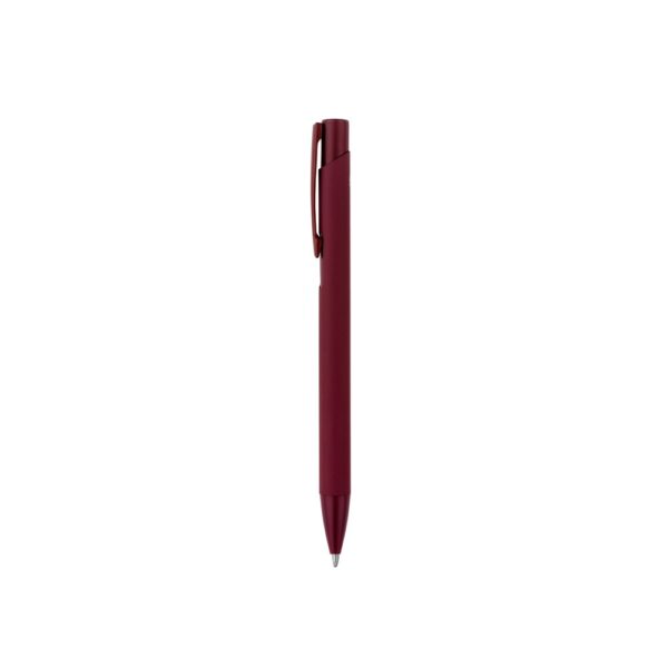 CLINT. Recycled aluminium (100% rAL) ballpoint pen with rubber finish