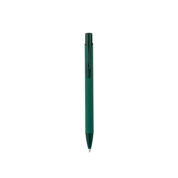 CLINT. Recycled aluminium (100% rAL) ballpoint pen with rubber finish