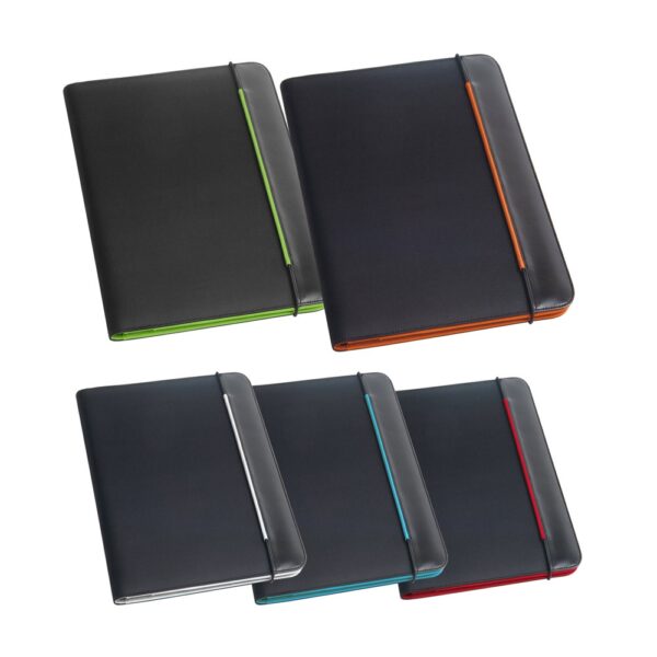 FITZGERALD. A4 folder in PU and 800D with lined pages