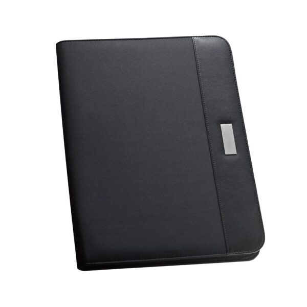 PASZO. PU and microfibre A4 folder with lined pages