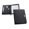 PASZO. PU and microfibre A4 folder with lined pages