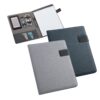 92067_set RIORDAN. A4 folder in imitation linen and PU with lined pages