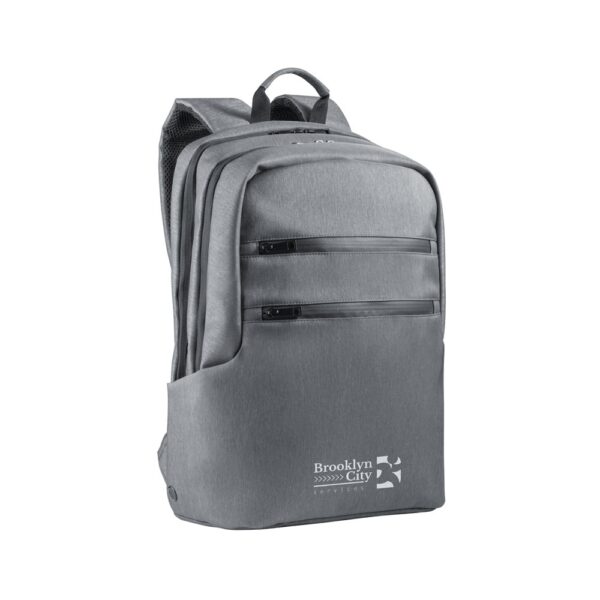 BROOKLYN. Waterproof 2 Tone Nylon 15'' laptop backpack